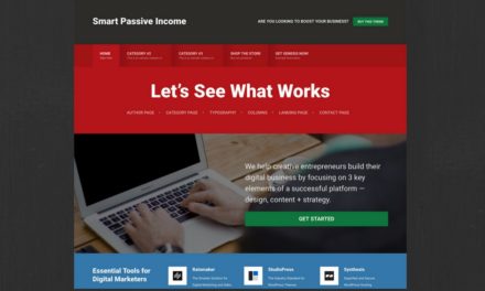 Look at and Feel Like Pat Flynn – New Smart Passive Income Theme For WordPress